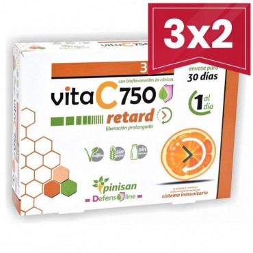 Pack 3x2 Vitamina C 750 mg...